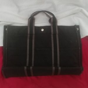 Hermes herline fourre tour garden party canvas bag